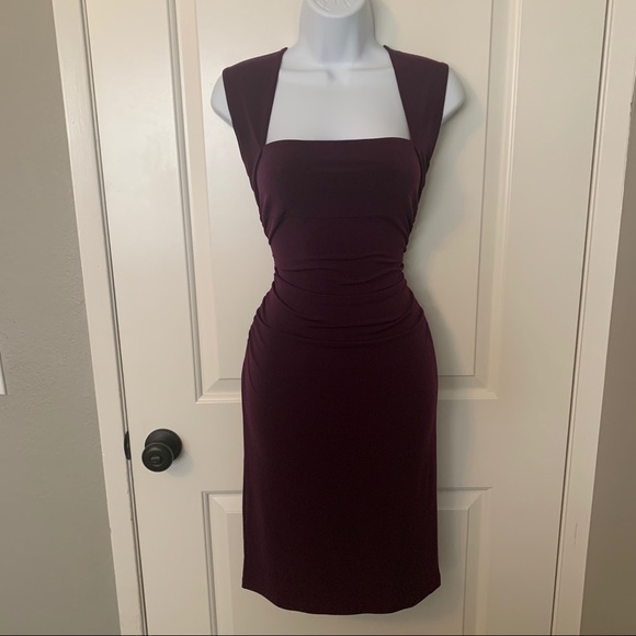 EUC Victorias Secret Burgundy Jersey Dress - Picture 3 of 8